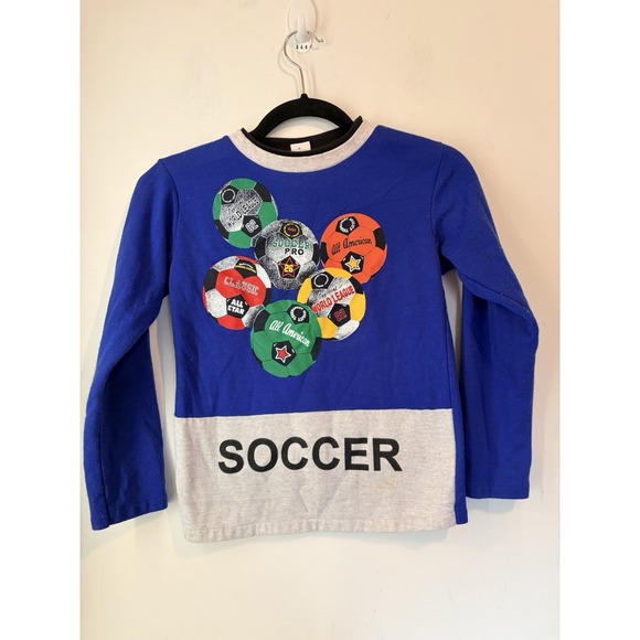 Sidelines Other - Vintage Childrens Soccer Graphic Tshirt Long Sleeve Sideline Size 10 Made In USA